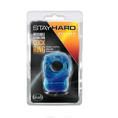 Δονούμενο Δαχτυλίδι Πέους 5 Ταχυτήτων - Stay Hard Reusable 5 Function Cock Ring