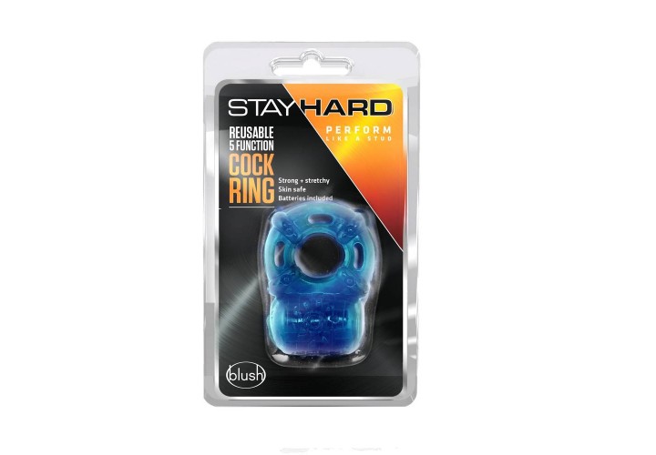 Blush Stay Hard Reusable 5 Function Cock Ring