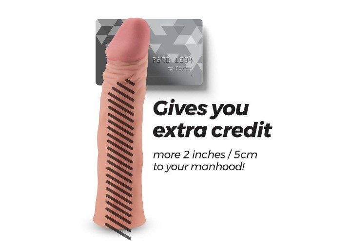 Ρεαλιστικό Κάλυμμα Πέους - Crushious The Macho Realistic Penis Sleeve With Extension 18.5cm