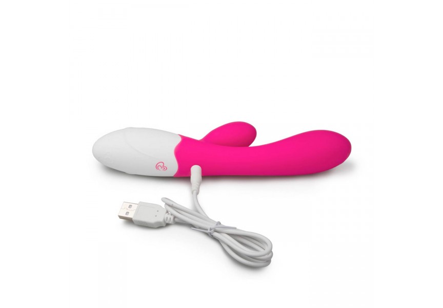 Δονητής Rabbit 10 Ταχυτήτων - Easytoys Aurora Vibe Rabbit Vibrator Pink 20cm