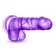 Μωβ Ρεαλιστικό Ομοίωμα Jelly - B Yours Sweet N Hard 4 Purple 19.6cm