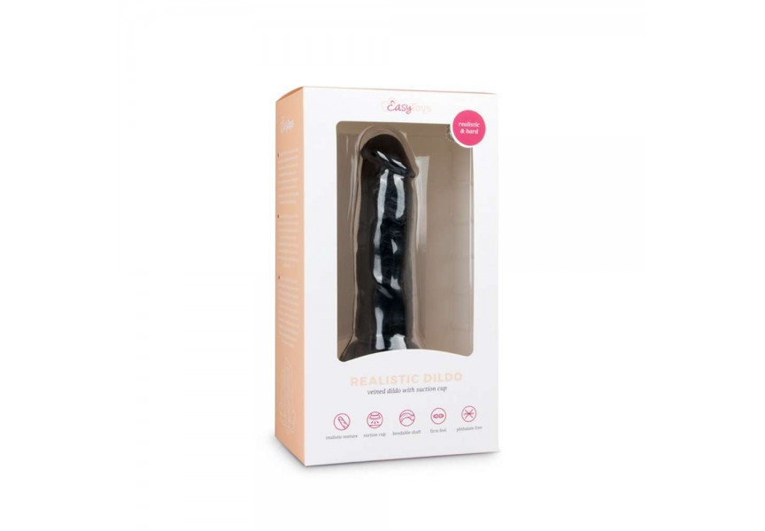 Easy Toys Realistic Dildo Black 15.5cm