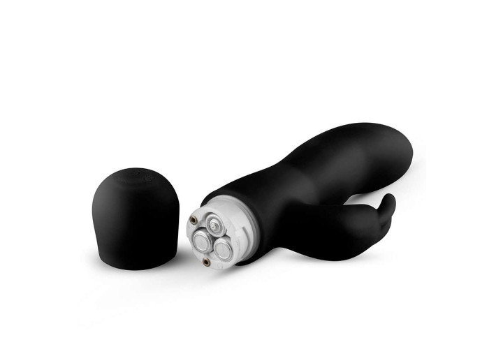 Μαύρος Δονητής Κουνελάκι - Easytoys Mad Rabbit Vibrator Black 17cm