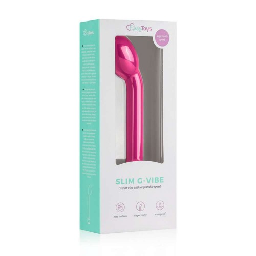 Ροζ Δονητής Σημείου G - Easytoys Slim G Vibe Pink 21cm