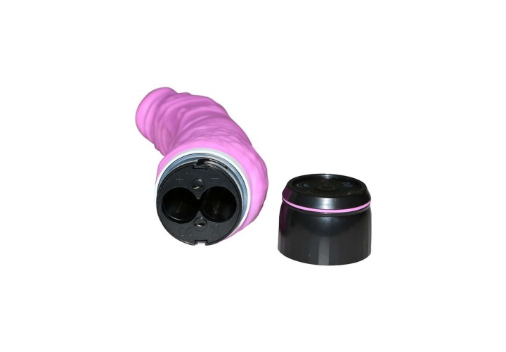 Ρεαλιστικός Δονητής Σιλικόνης - Seven Creations Classic Slim Vibrator Pink