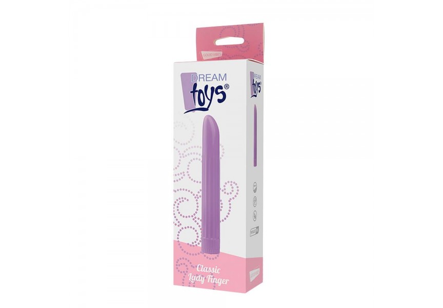 Dream Toys Classic Lady Finger Vibrator Purple 18.5cm