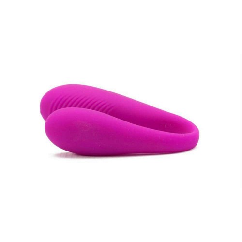 Pretty Love - Aldrich Silicone Couples Vibrator Purple