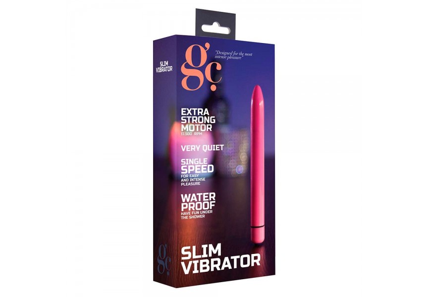 Shots GC Slim Vibrator Pink 16.5cm