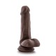 Ρεαλιστικό Ομοίωμα Πέους Με Βεντούζα - Blush Loverboy Top Gun Tommy Realistic Cock Chocolate 15.2cm