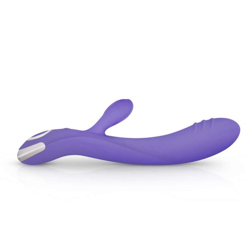 Μωβ Δονητής Rabbit Σιλικόνης 10 Ταχυτήτων - Good Vibes Only Fane Rabbit Vibrator Purple 22cm