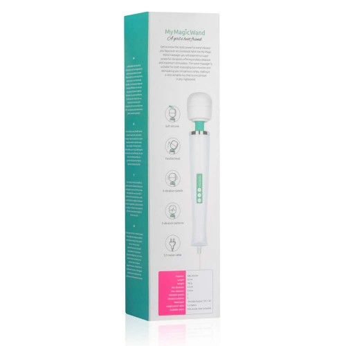 Τιρκουάζ Συσκευή Μασάζ Για Πρίζα - My Magic Wand Massager Vibrator Turquoise 32cm