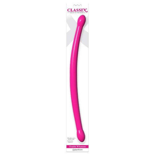 Classix Double Whammy Double Dildo Pink 44cm