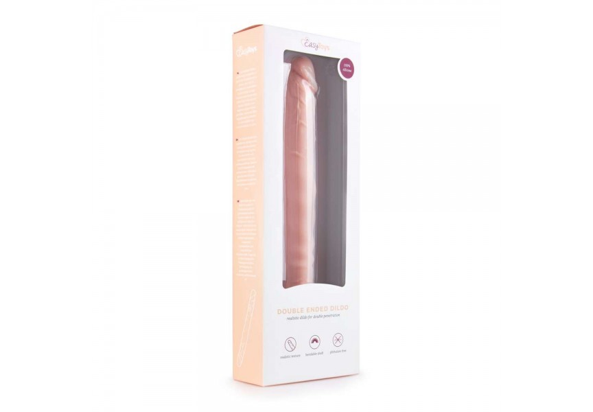 Διπλό Ομοίωμα Πέους - Silicone Double Ended Dildo Flesh 30cm