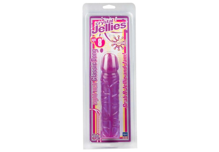 Ρεαλιστικό Jelly Ομοίωμα Πέους - Classic Realistic Dildo Purple 20cm