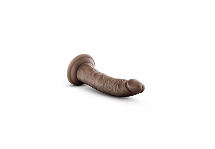 Ρεαλιστικό Ομοίωμα Πέους Με Βεντούζα - Dr. Skin Realistic Cock Basic Chocolate 19cm