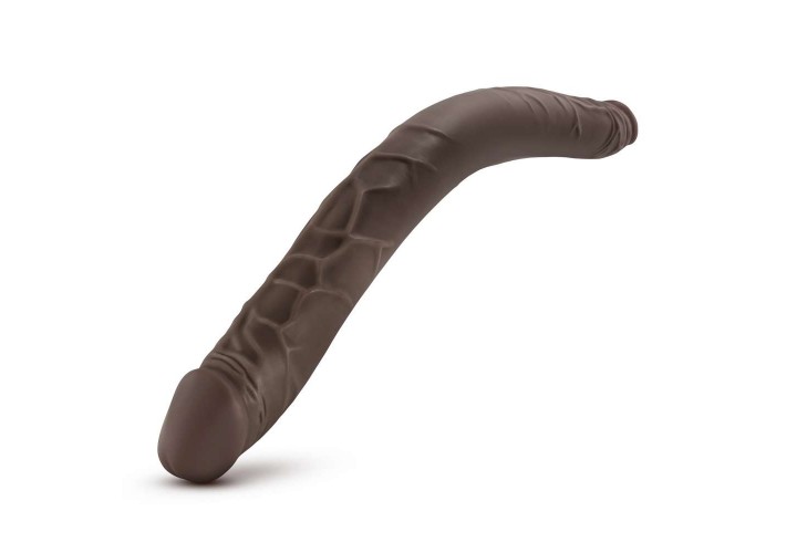 Σοκολατί Διπλό Ομοίωμα Πέους - Dr. Skin Double Dildo Chocolate 40.6cm