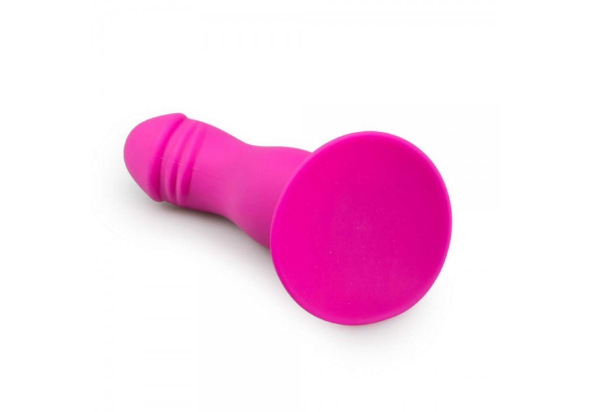 Ροζ Ομοίωμα Με Βεντούζα - Easytoys Pink Silicone Suction Cup Dildo 15cm