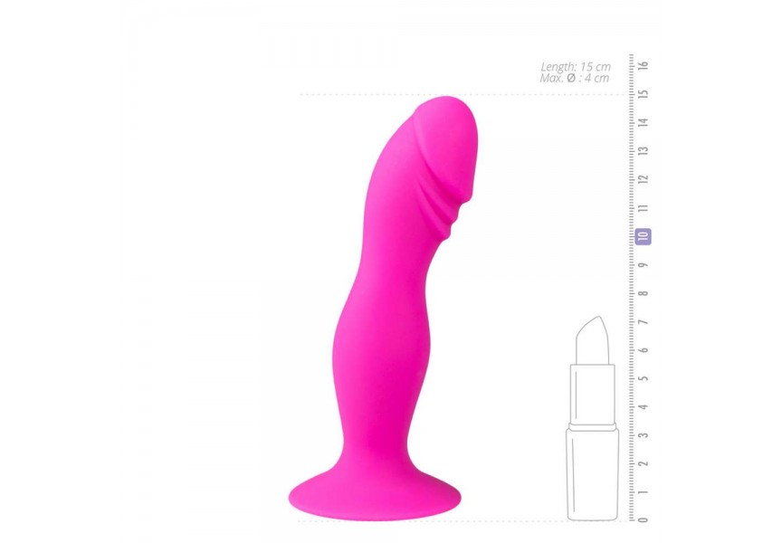 Easytoys Pink Silicone Suction Cup Dildo 15cm