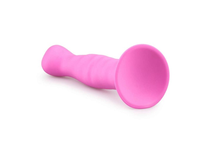 Μη Ρεαλιστικό Ομοίωμα Με Βεντούζα - Silicone Suction Cup Dildo Pink 14cm