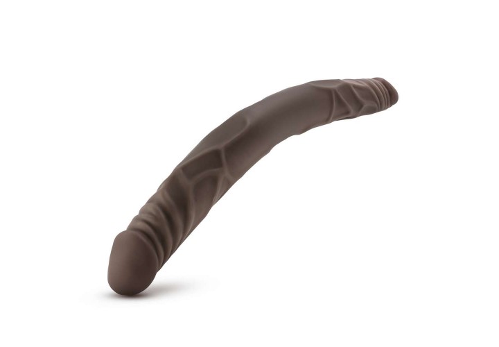 Σοκολατί Διπλό Ομοίωμα Πέους - Dr. Skin Double Dildo Chocolate 35.5cm