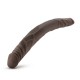Σοκολατί Διπλό Ομοίωμα Πέους - Dr. Skin Double Dildo Chocolate 35.5cm