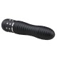 Μαύρος Μίνι Δονητής Με Στρας - Mini Vibrator Ribbed Black 11.4cm