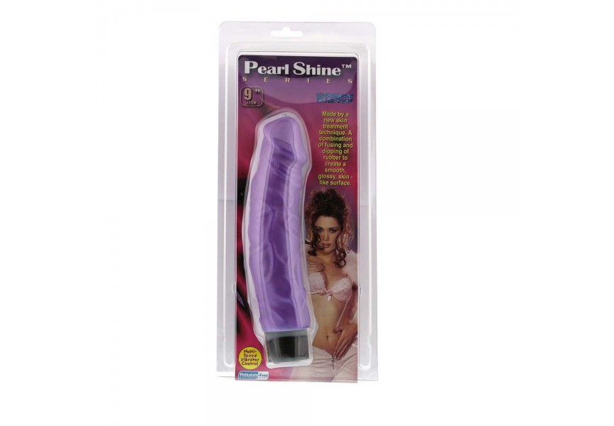 Pearl Shine Vibrator Purple 23cm