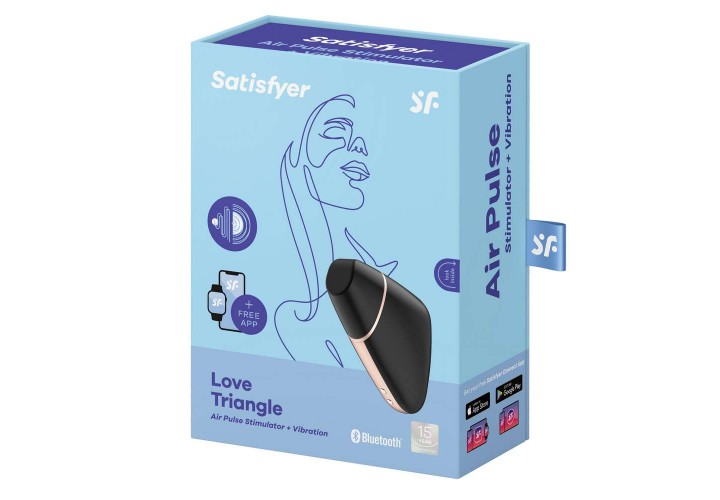 Satisfyer Love Triangle Air Pulse Stimulator & Vibration Black