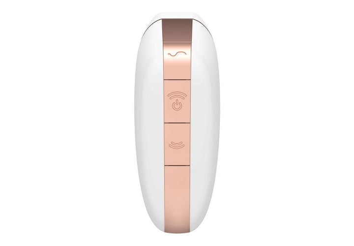 Λευκός Αναρροφητής Κλειτορíδας Με Εφαρμογή Κινητού - Satisfyer Love Triangle Air Pulse Stimulator & Vibration White