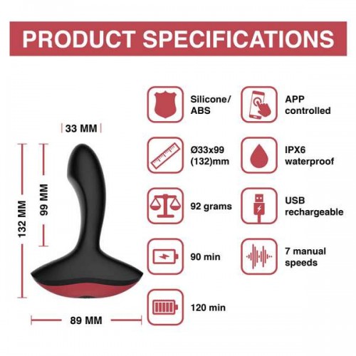 Πρωκτικός Δονητής Με Εφαρμογή Κινητού - Magic Motion Solstice App Controlled Prostate Vibrator 13.2cm