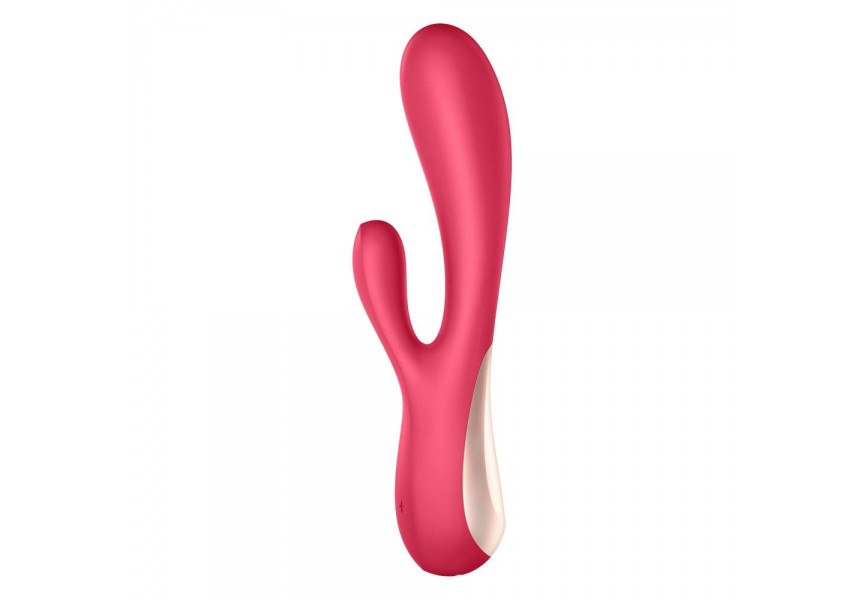 Δονητής Rabbit Σιλικόνης Με Εφαρμογή Κινητού - Satisfyer Monoflex Rabbit Vibrator With App Red 20cm