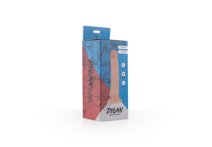 Ρεαλιστικό Ομοίωμα Πέους Με Βεντούζα - Dylan Realistic Dildo 23cm