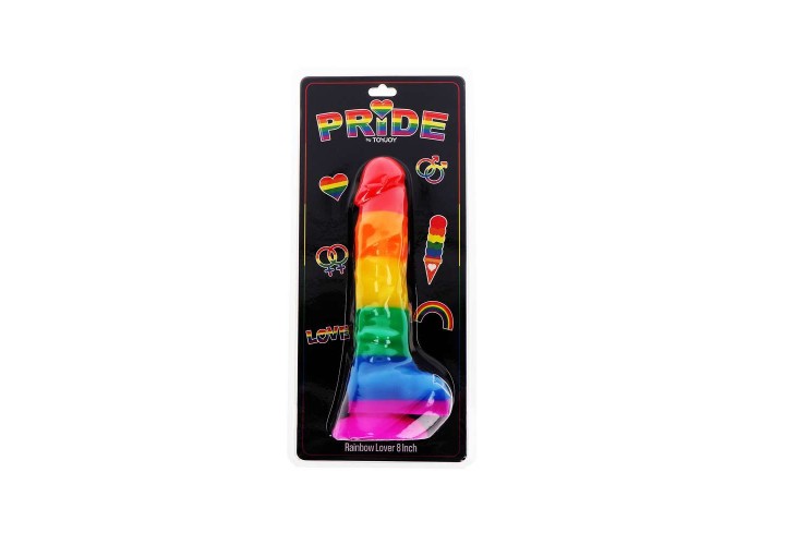 Pride Ρεαλιστικό Ομοίωμα Σιλικόνης - Rainbow Lover 21cm