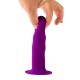 Μη Ρεαλιστικό Ομοίωμα Σιλικόνης - Solid Love Premium Ribbed Dildo Purple 18cm