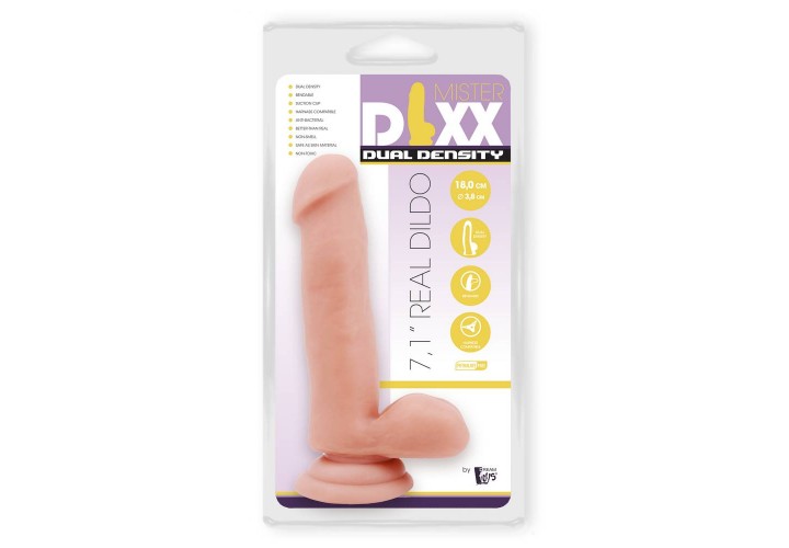 Ρεαλιστικό Ομοίωμα Πέους Με Βεντούζα - Dream Toys Mr Dixx 7.1 Inch Dual Density Dildo 18cm