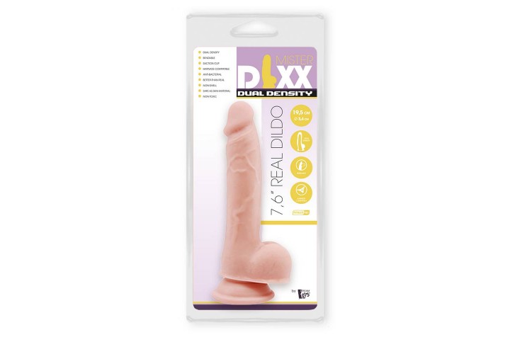 Ρεαλιστικό Ομοίωμα Πέους Με Βεντούζα - Dream Toys Mr Dixx 7.6 Inch Dual Density Dildo 19.5cm