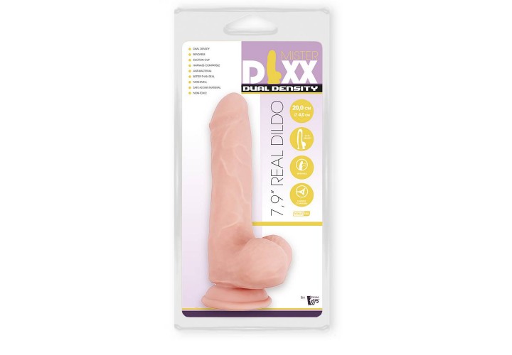 Ρεαλιστικό Ομοίωμα Πέους Με Βεντούζα - Dream Toys Mr Dixx Dual Density Dildo 20cm