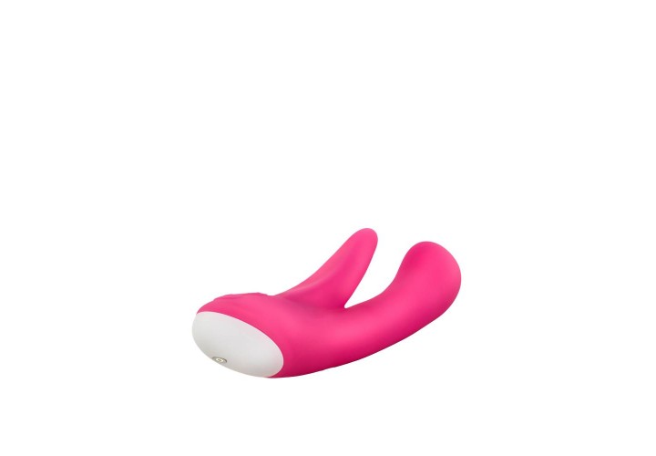 Ροζ Περιστροφικός Δονητής Rabbit Σιλικόνης 7 Ταχυτήτων - Blush Hop Cottontails Plus Hot Pink 21cm