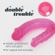 Ροζ Διπλό Ομοίωμα Πέους - Crushious Double Trouble Double Dildo Pink 27cm