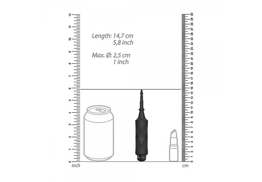 Μαύρος Δονητής Ακριβείας 10 Ταχυτήτων - Circe ABS Bullet With Silicone Sleeve 10 Speeds Black