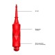 Κόκκινος Δονητής Ακριβείας 10 Ταχυτήτων - Circe ABS Bullet With Silicone Sleeve 10 Speeds Red