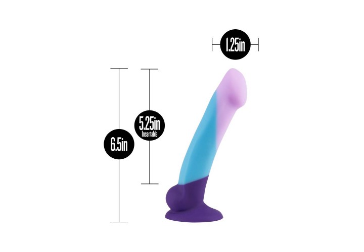 Πολύχρωμο Ομοίωμα Σιλικόνης - Blush Avant D16 Purple Haze 16.5cm