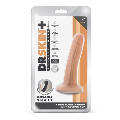 Dr Skin Plus Posable Dildo Vanilla 13.9cm