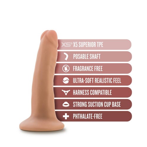 Dr Skin Plus Posable Dildo Vanilla 13.9cm