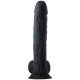 Μεγάλο Θερμοελαστικό Ρεαλιστικό Ομοίωμα Πέους - Dream Toys Real Love Dual Density XXL Dildo Black 38cm