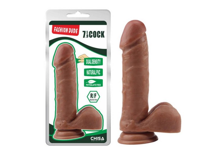 Ρεαλιστικό Ομοίωμα Πέους Με Βεντούζα - Chisa Novelties Fashion Dude Cock Latin 19.5cm