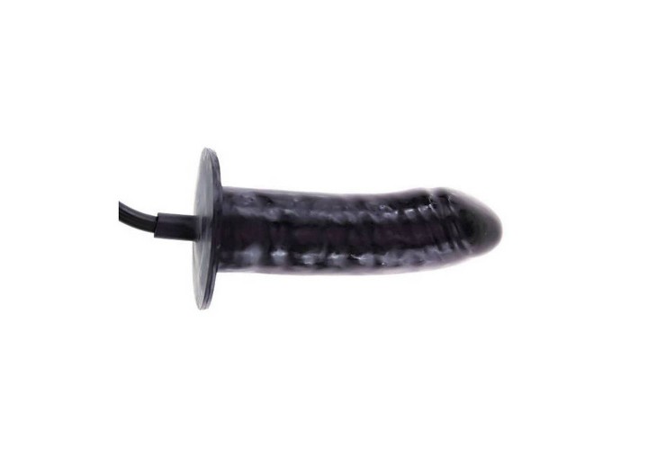 Μαύρο Φουσκωτό Ομοίωμα Πέους Με Δόνηση - Baile Bigger Joy Inflatable Penis Black 16cm