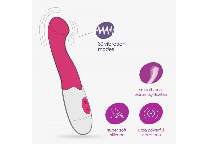 Crushious Trollie Vibrator Pink With Waterbased Lubricant 17.2cm