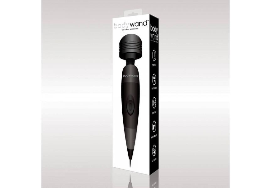 Μαύρη Συσκευή Μασάζ Για Πρίζα - Bodywand Plug In Black 29cm