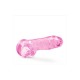Ροζ Ρεαλιστικό Ομοίωμα Με Βεντούζα - Naturally Yours Crystalline Dildo Rose 20cm